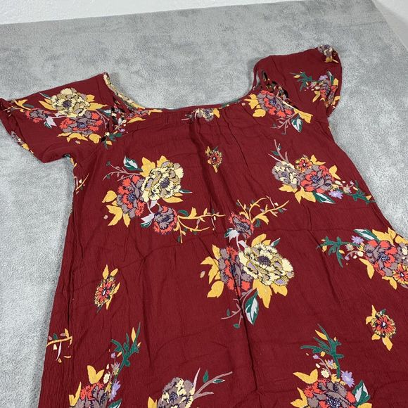 Patreons Of Peace Floral Colorful Crepe Dress Size Large Women’s - Picture 4 of 10